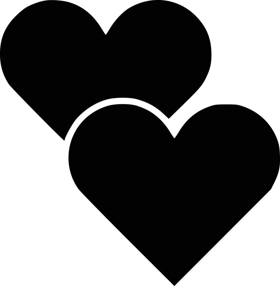 two hearts Illustration Vector
