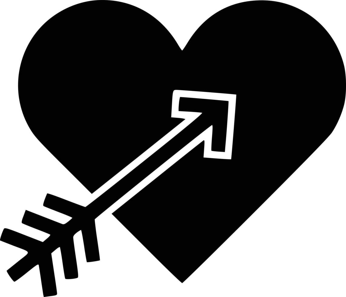 heart with arrow Illustration Vector