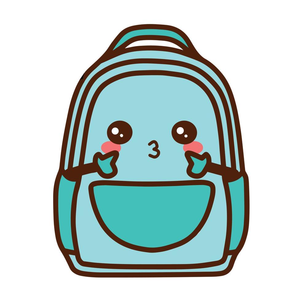 cute bag cartoon vector