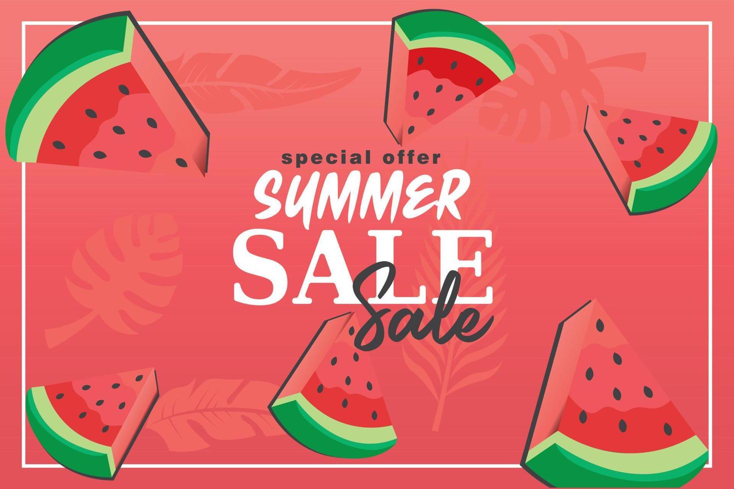 Summer sale, special offer vector, illustration vector