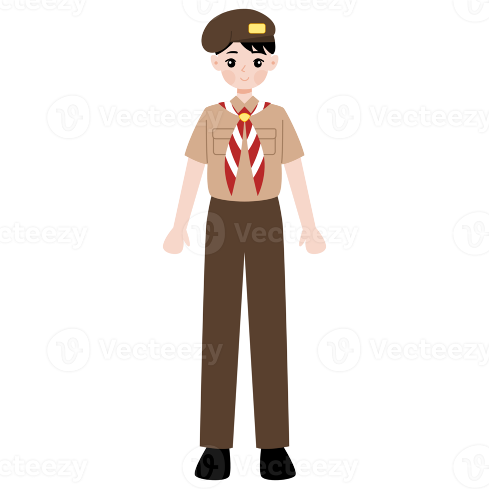 pramuka kid cartoon character illustration png