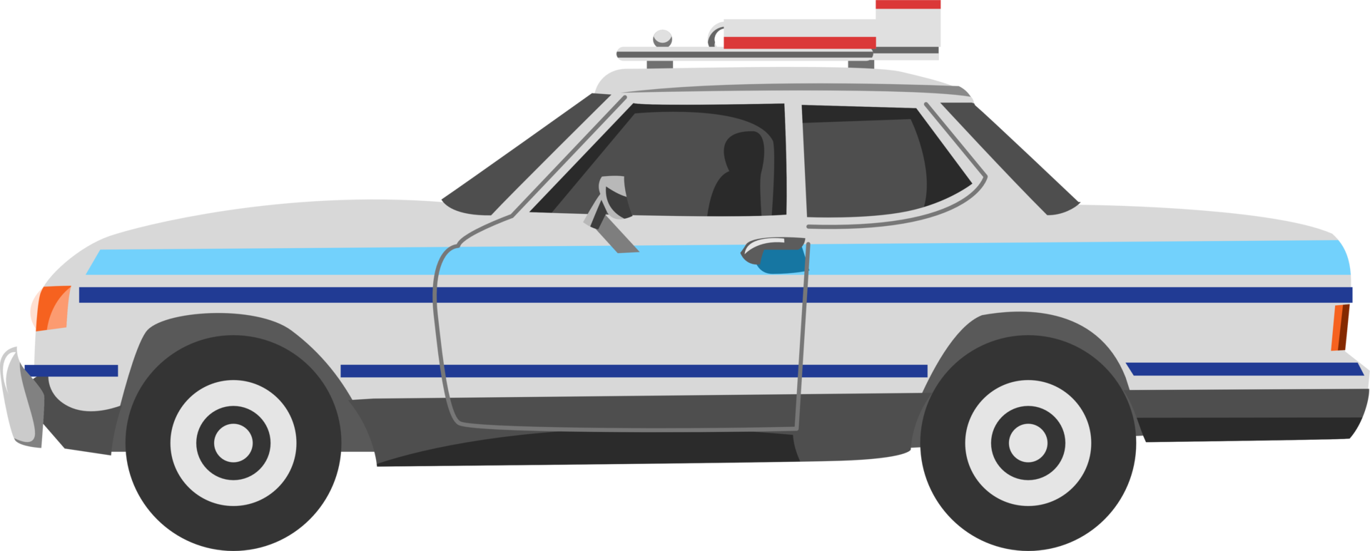 Police car png graphic clipart design