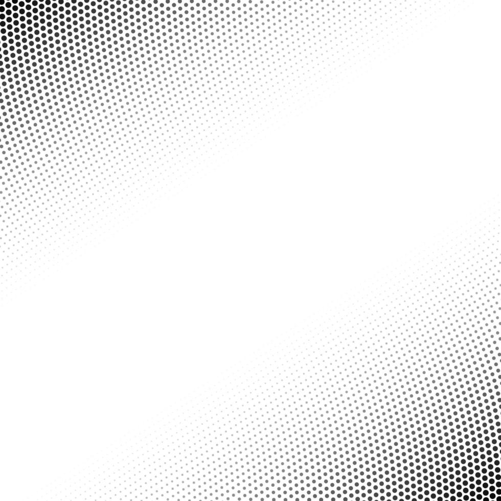 Halftone dotted on square background vector