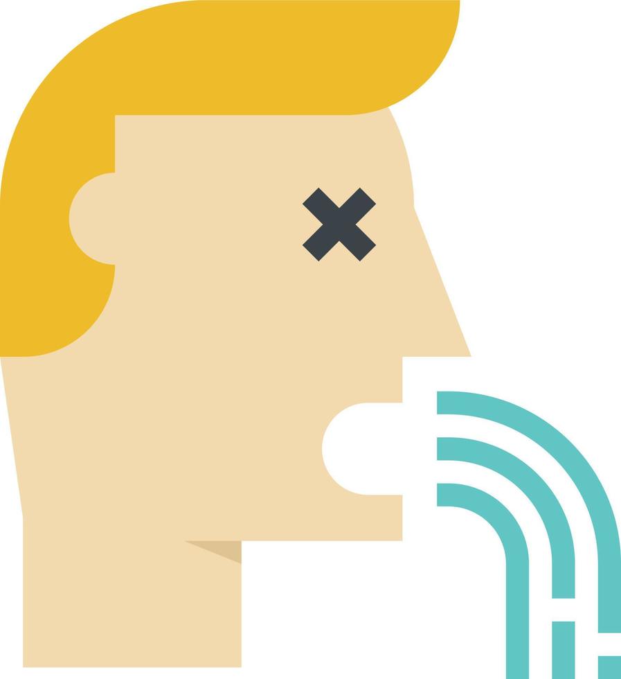 puking infected man Illustration Vector