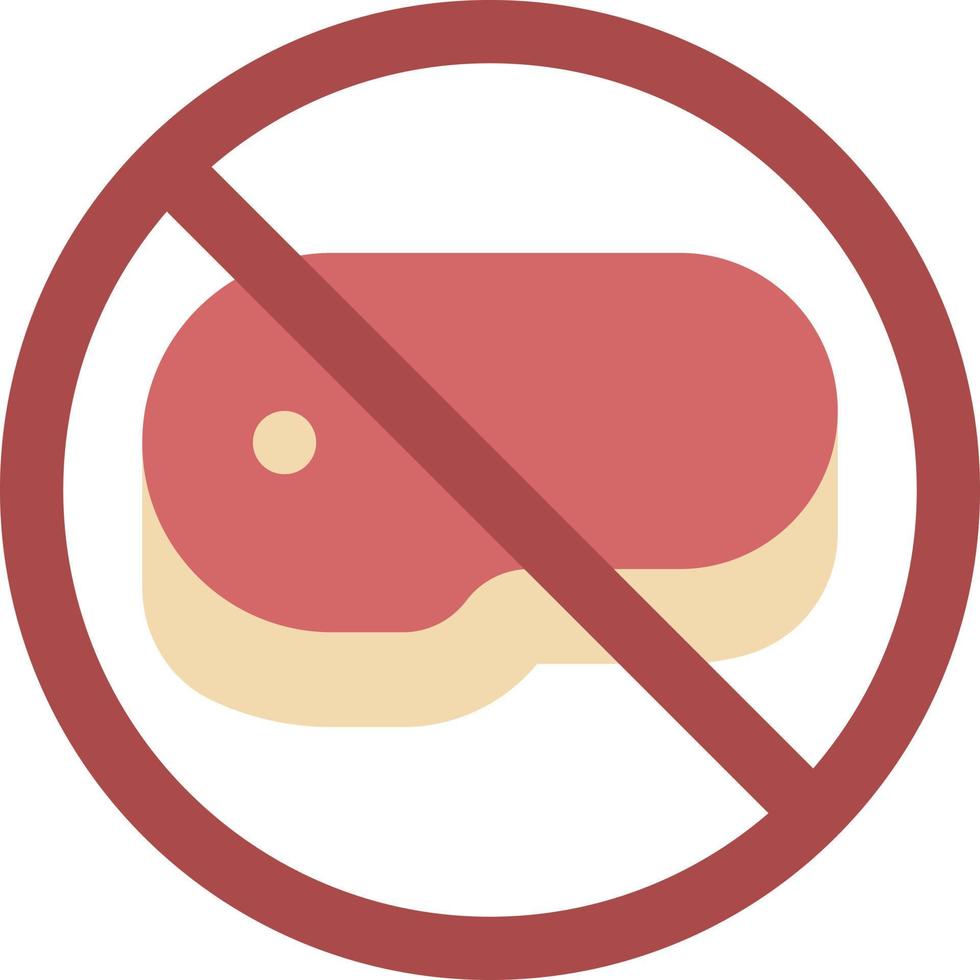 avoid meat Illustration Vector