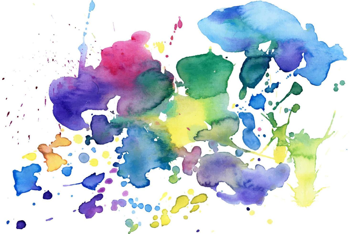 Bright watercolor vector spot. Abstract vector background. Bright watercolor slash.