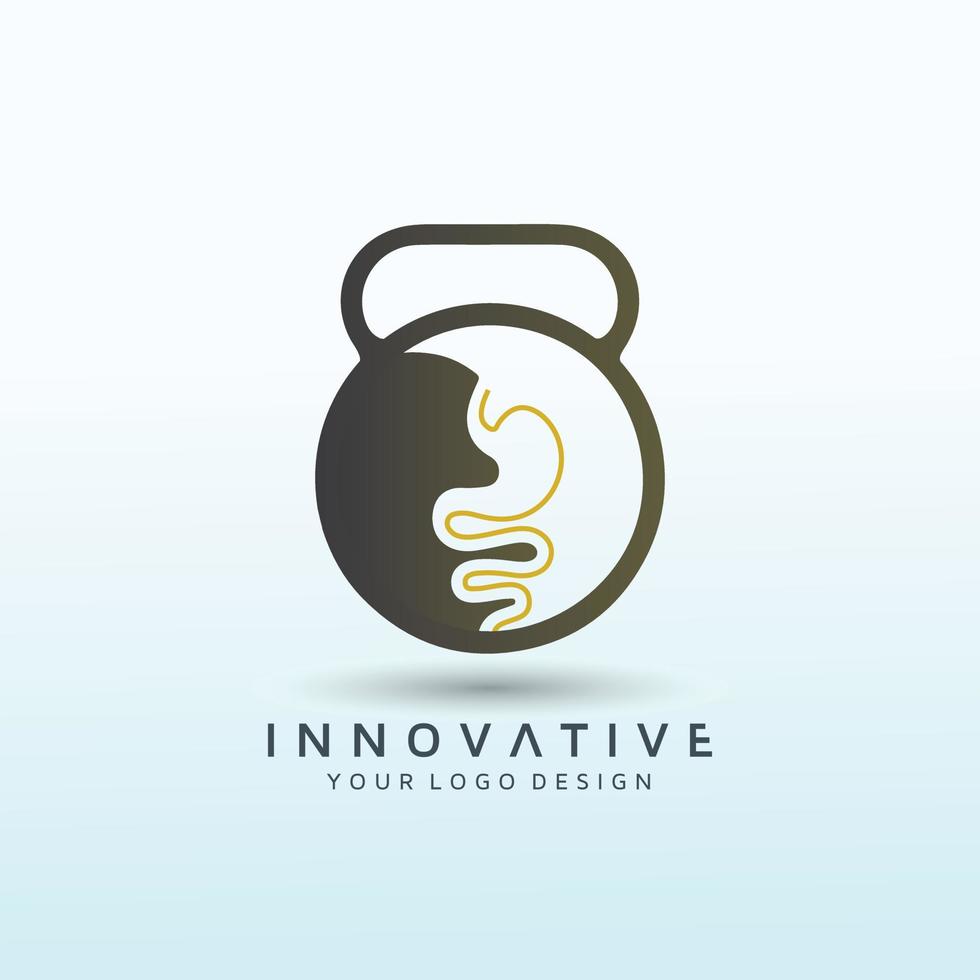 gastroenterologist vector logo design idea.