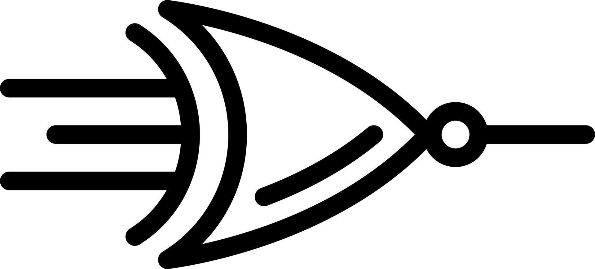 line icon for nor vector