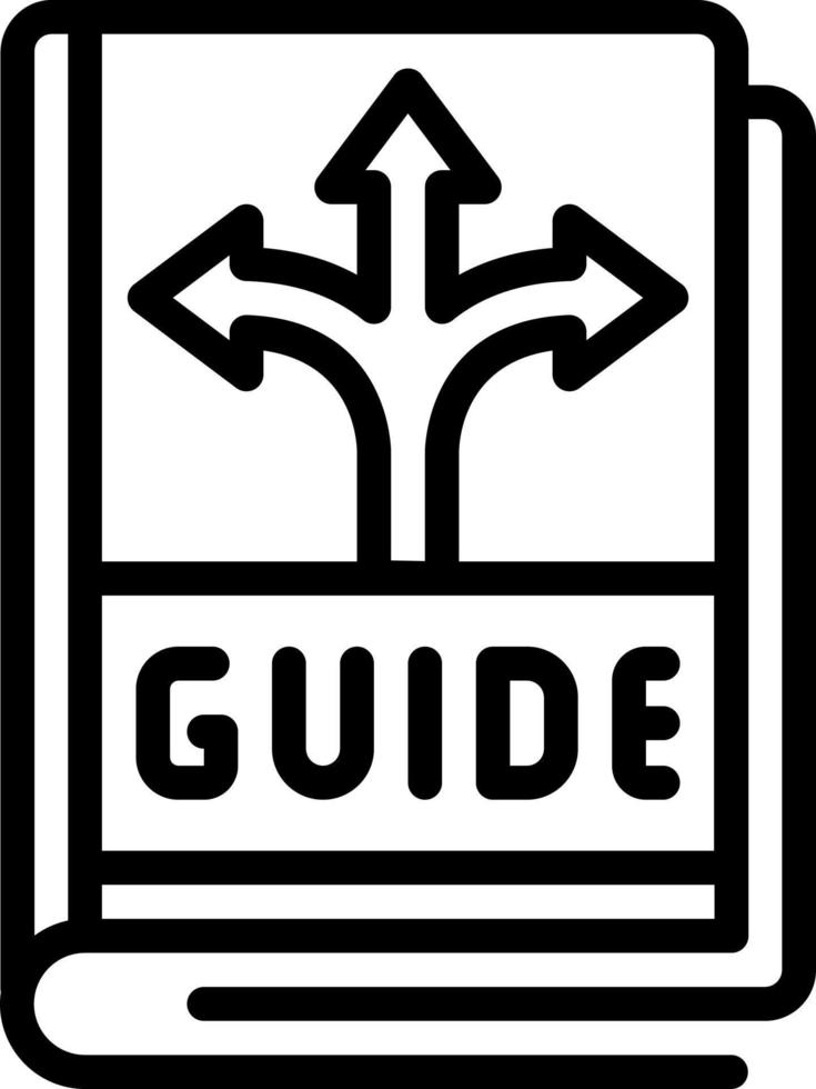 line icon for guidance vector