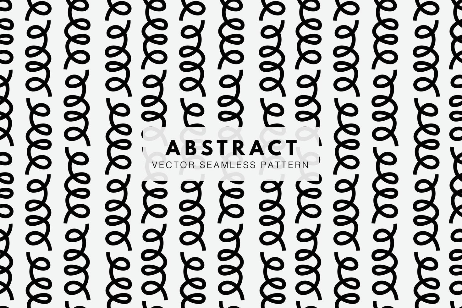 Spiral spring lines abstract seamless repeating pattern vector