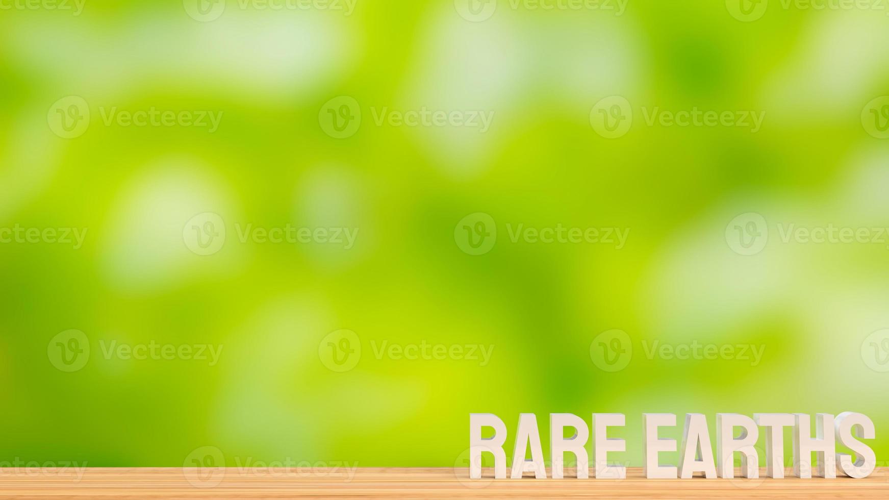 The text rear earths for material made ev car  battery concept 3d rendering photo