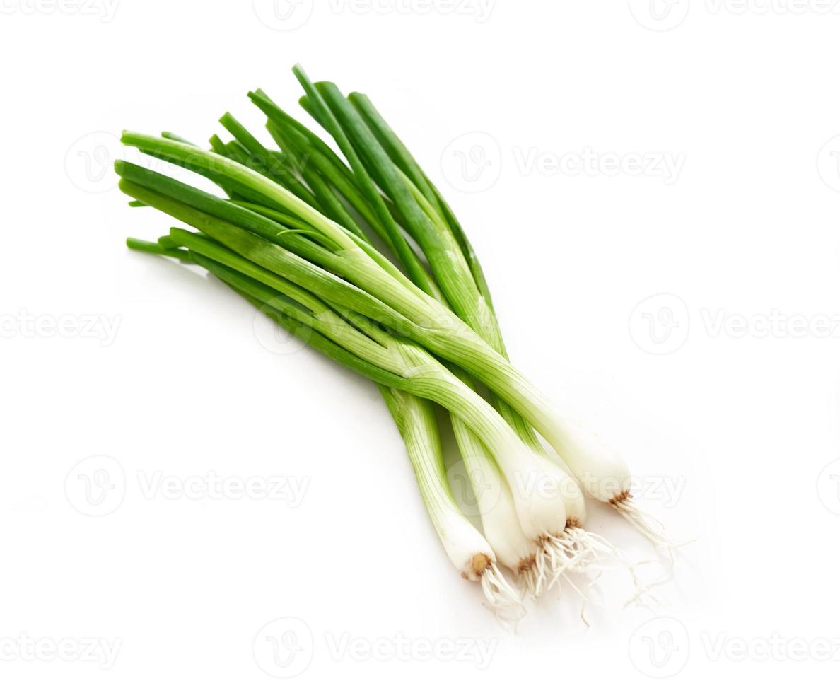 scallion green onions or spring onions isolated on white background. fresh scallion green or spring onions isolated on white background. scallion green or spring onions isolated photo