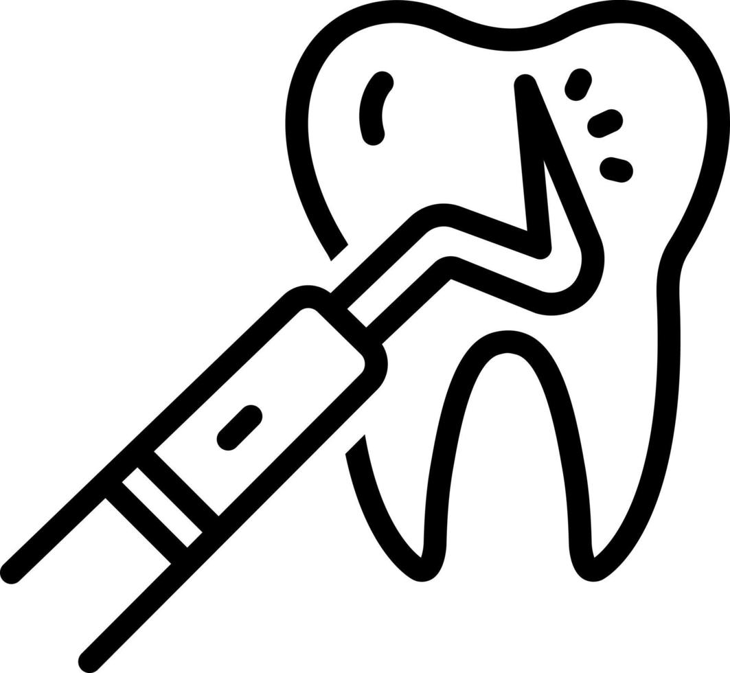 line icon for probe vector