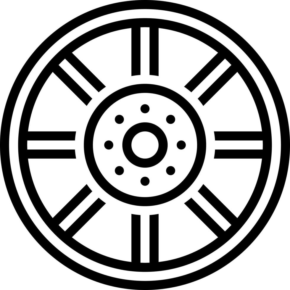 line icon for spoke vector