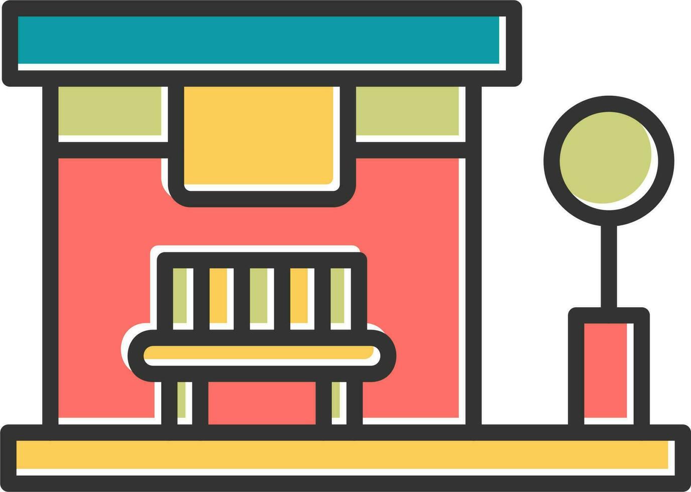 Bus Stop Vector Icon