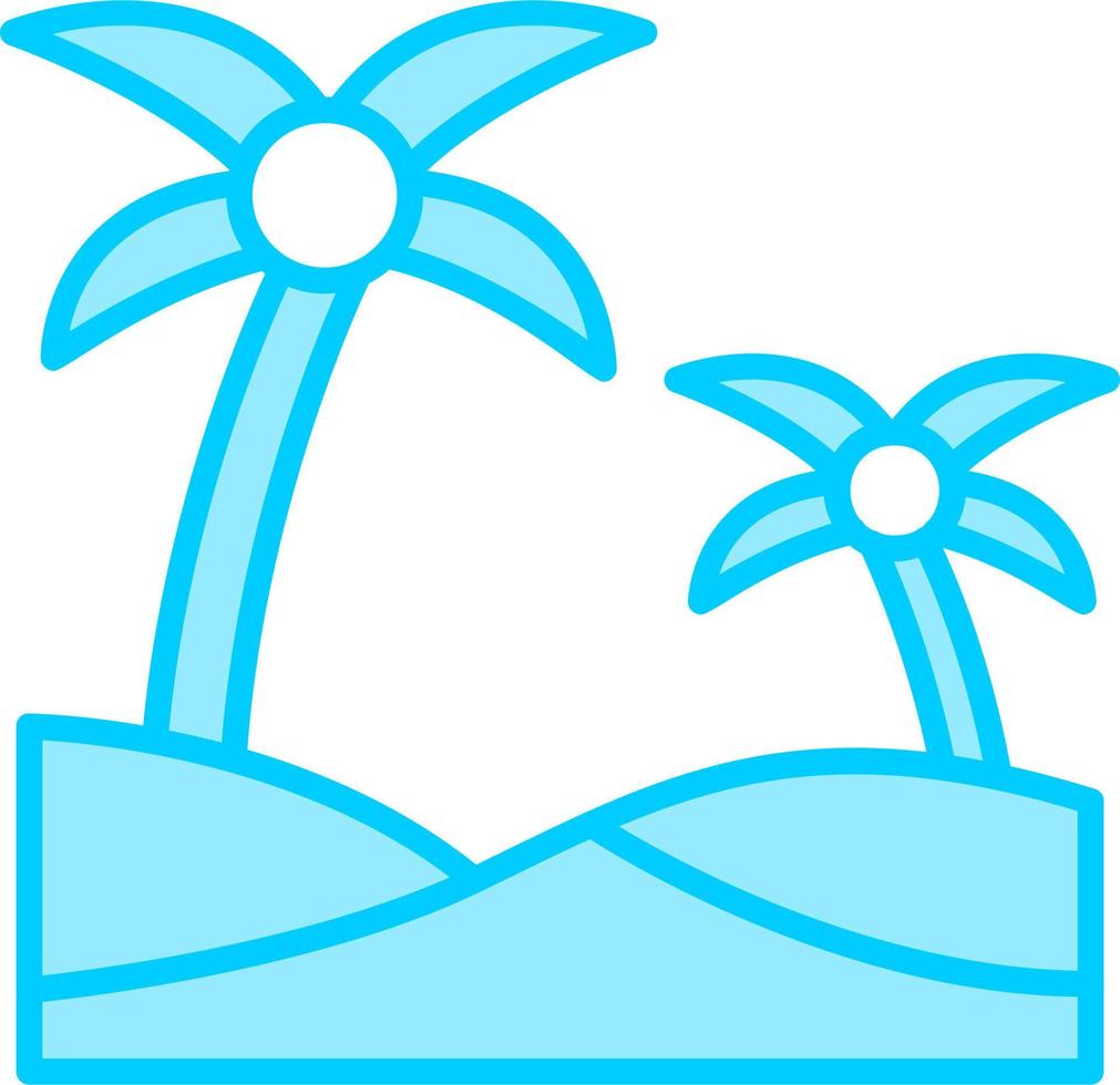 Oasis Vector Icon