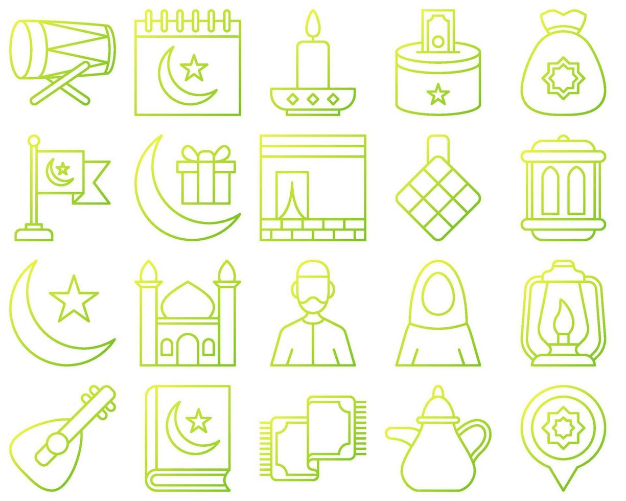 Ramadan in flat style isolated vector