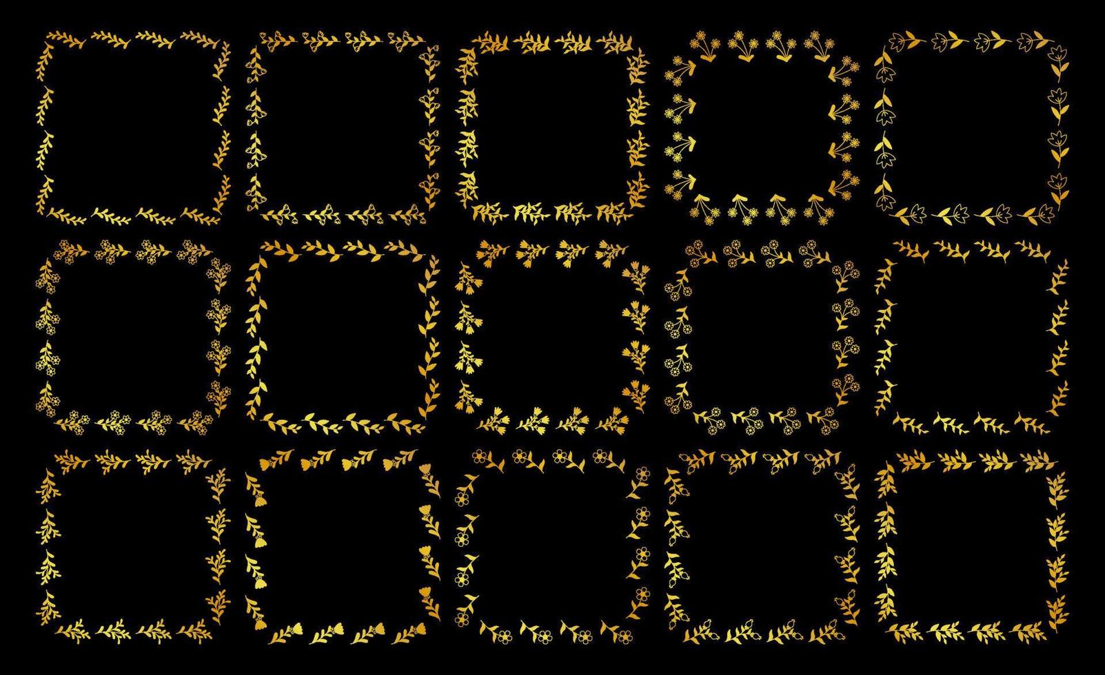 Floral templates for Invitation cards. Flower wedding invitation. vector