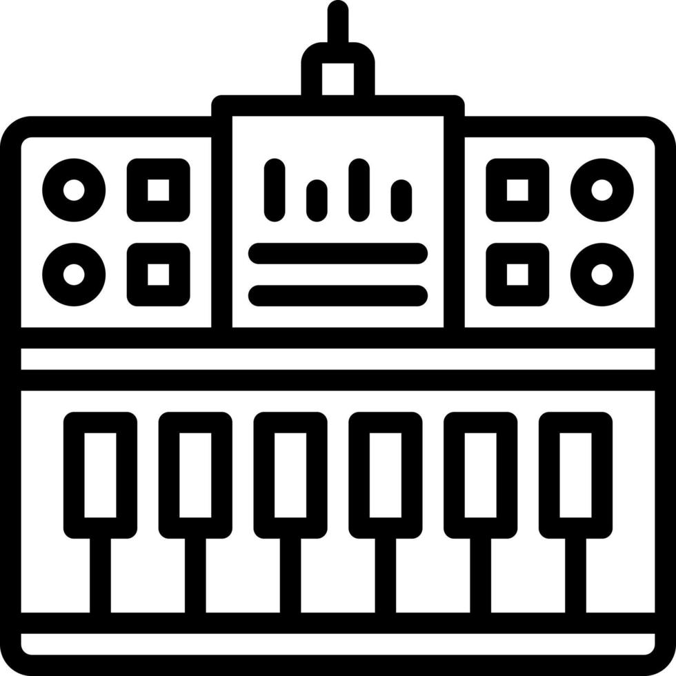 line icon for midi vector