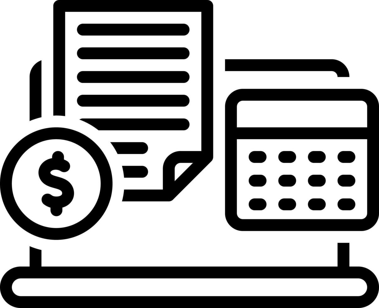 line icon for payroll vector