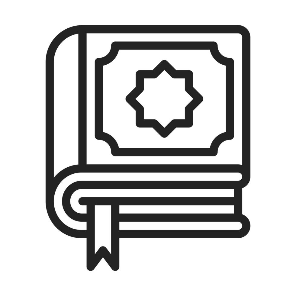 Quran Line Style Icon vector