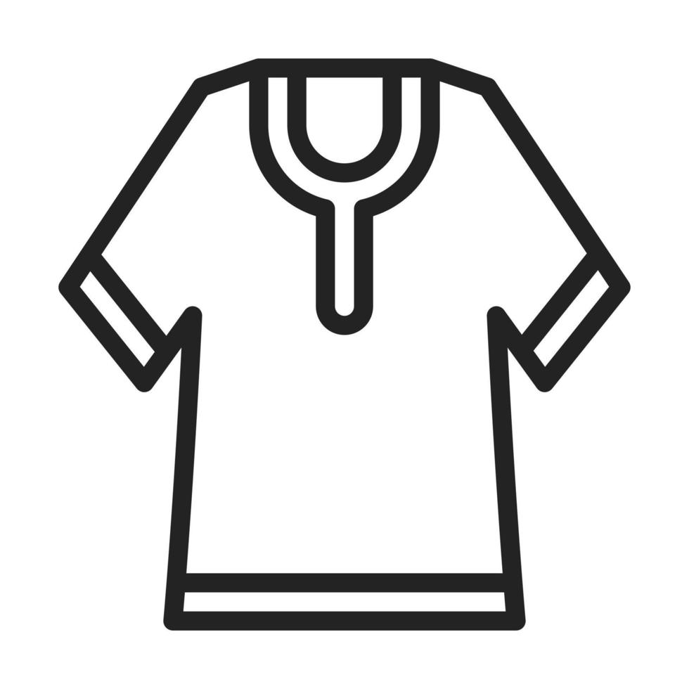 Kaftan Line Style Icon vector