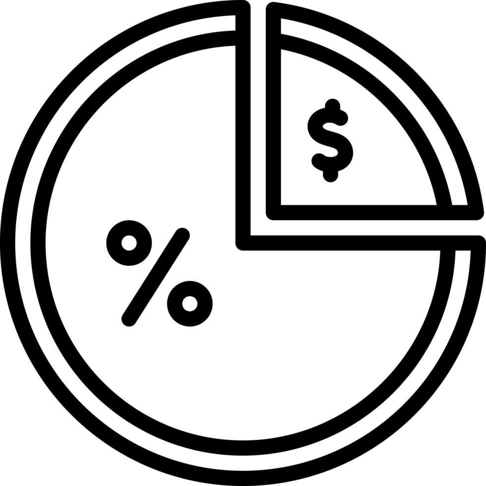line icon for ratio vector