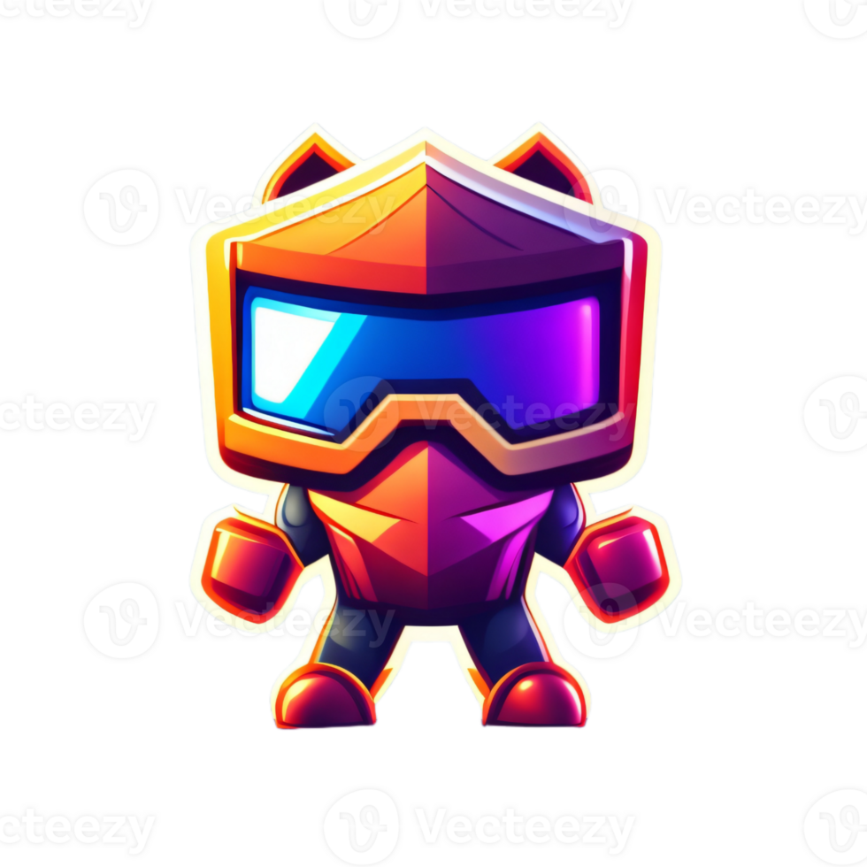 e sports logo robot png