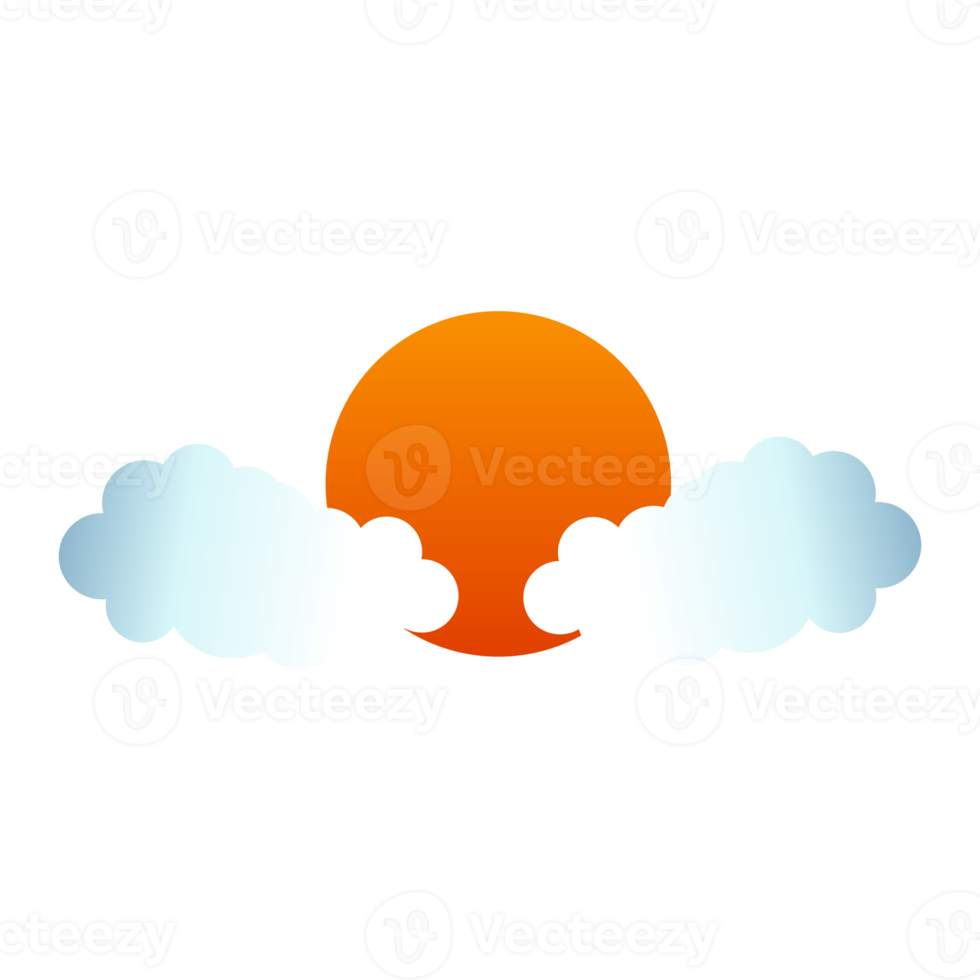 maan wolk zonsondergang png