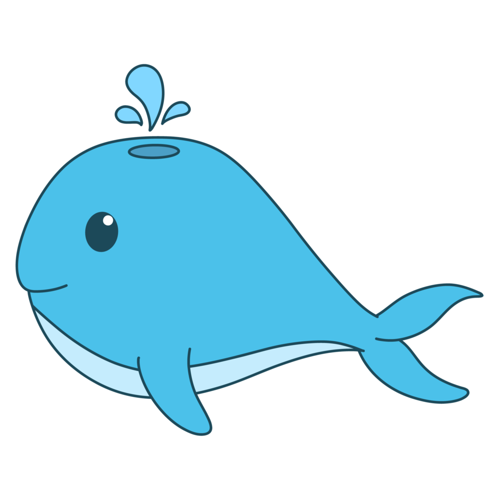 balena pesce cartone animato png