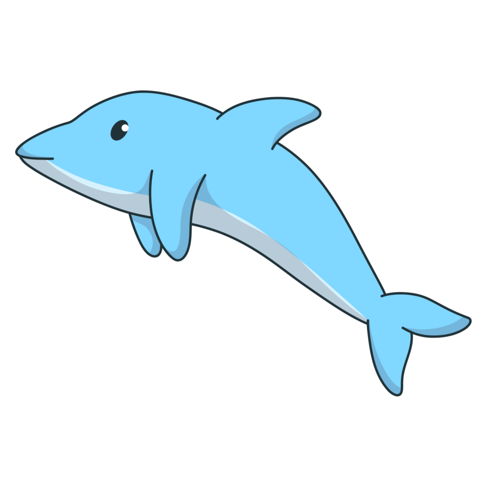 delfín dibujos animados ilustración png
