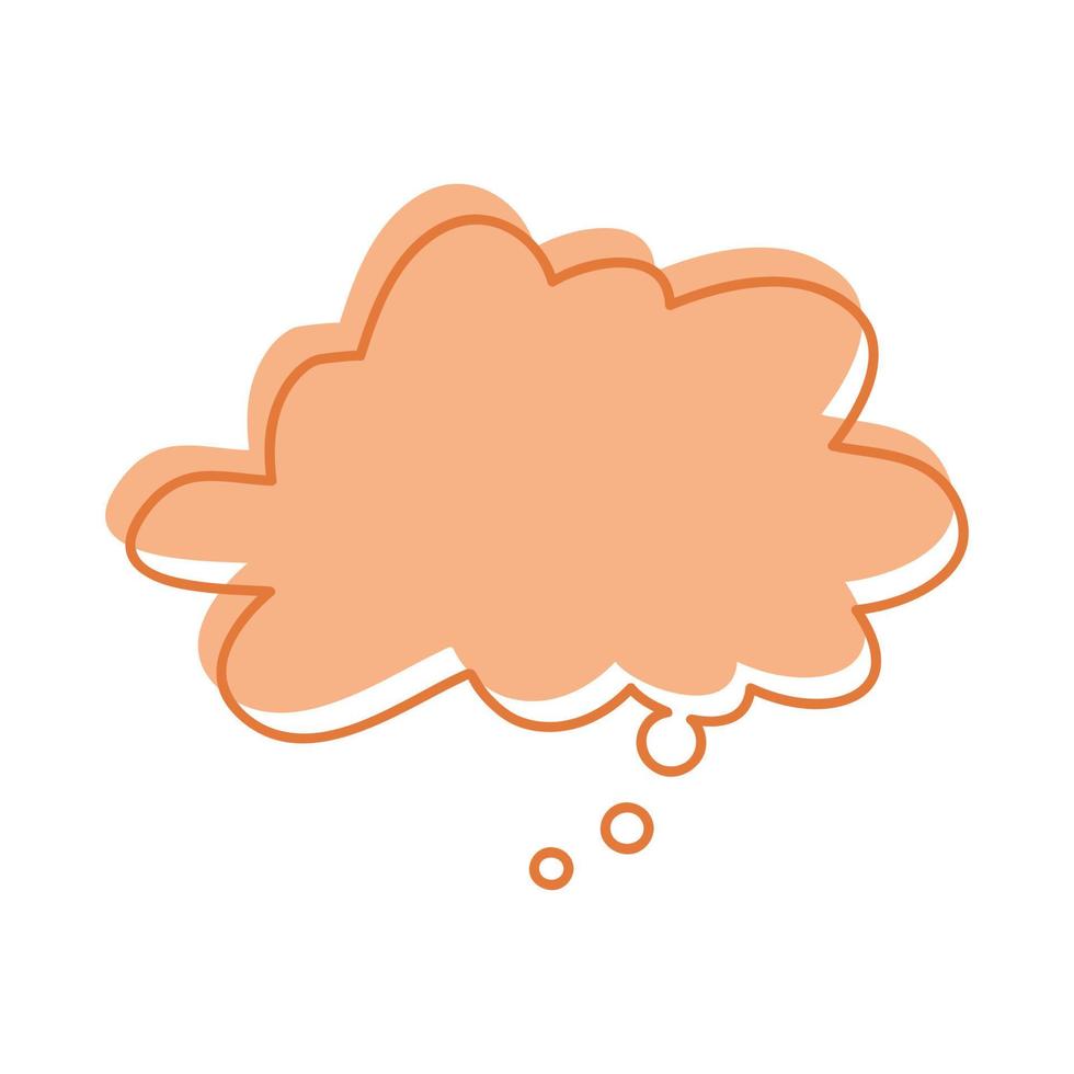 Vector Bubble Speech Illustration, Bubble Text Sticker Element Design