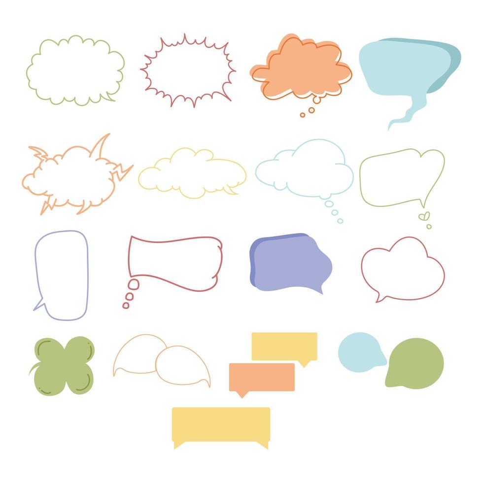 Vector Bubble Speech Illustration, Bubble Text Sticker Element Design