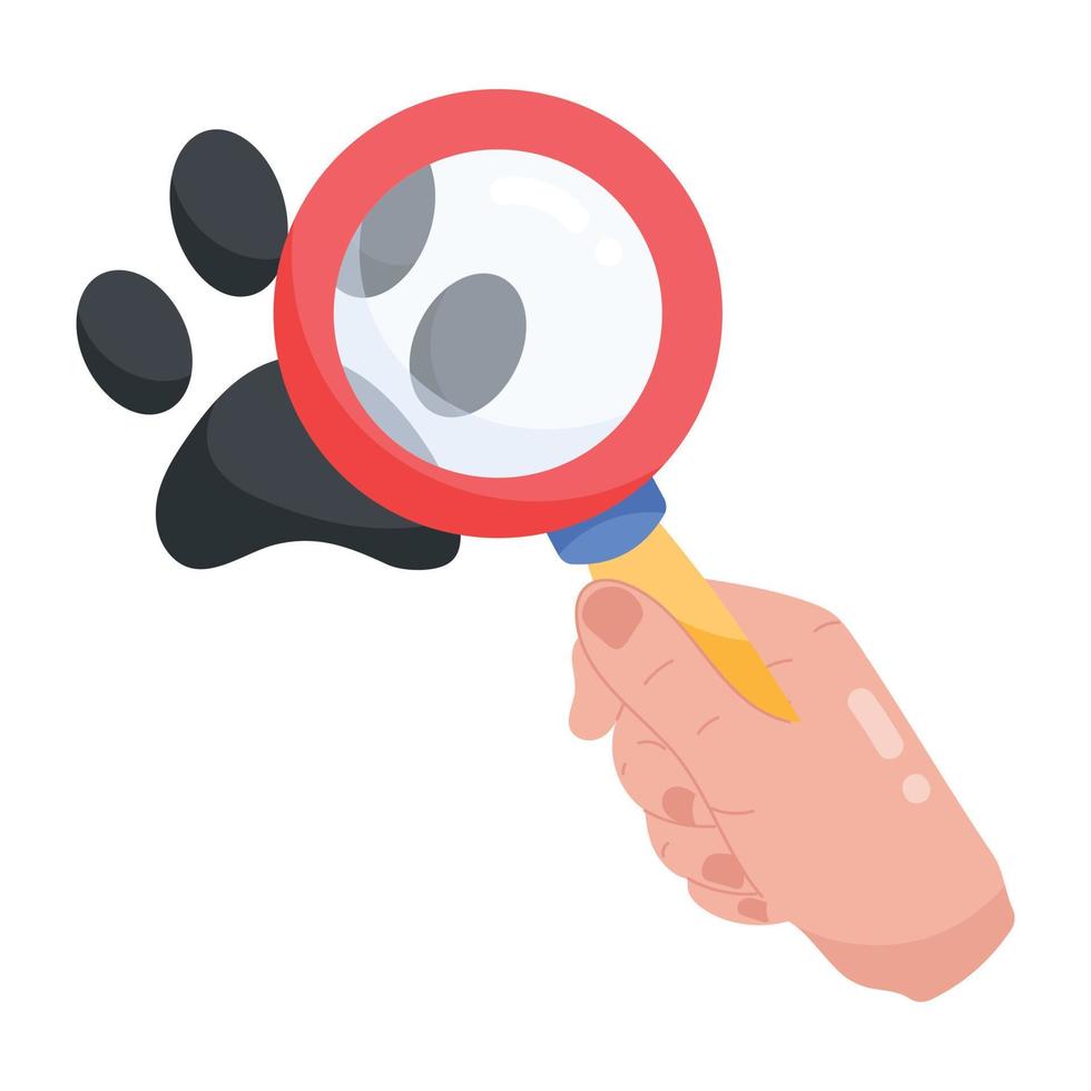 Trendy Find Footprint vector