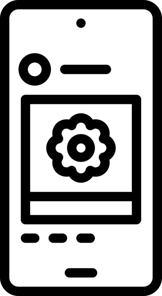 line icon for posted vector