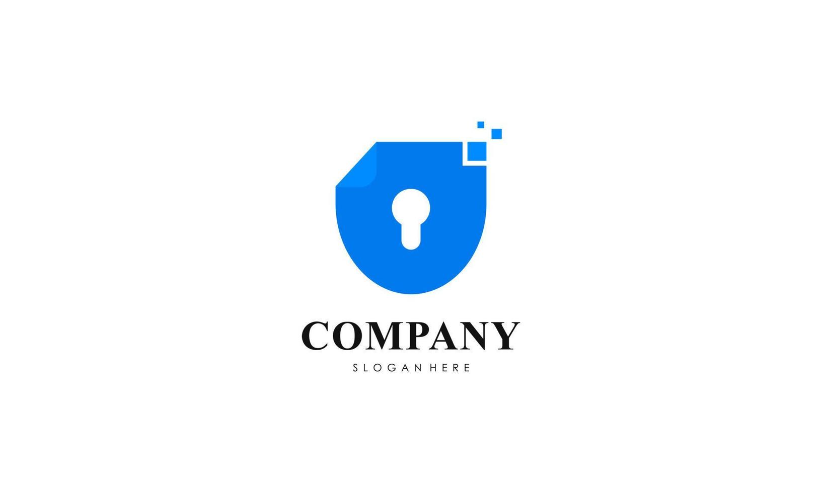 proteccion archivo icono para tu compañía, sitio web y logo diseño vector