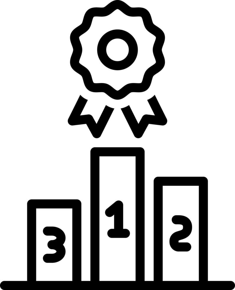 line icon for ranked vector