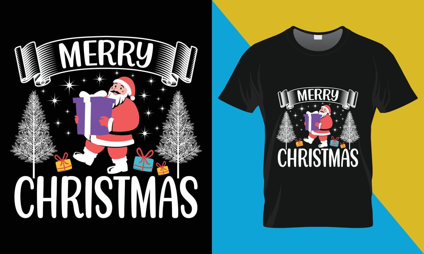 Christmas T-shirt Design, Merry christmas vector