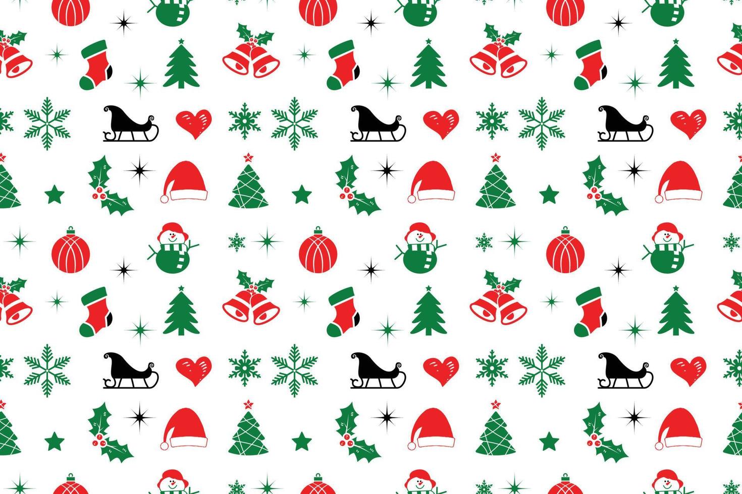 Christmas Seamless Pattern Design vector