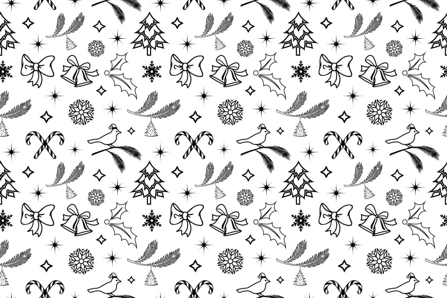 Christmas Seamless Pattern Design vector