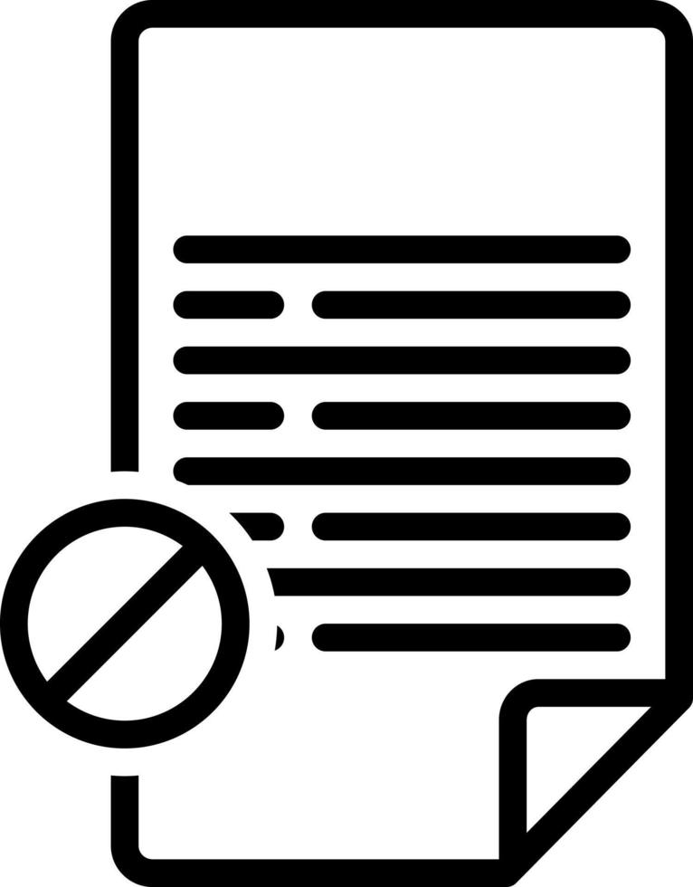 line icon for void vector