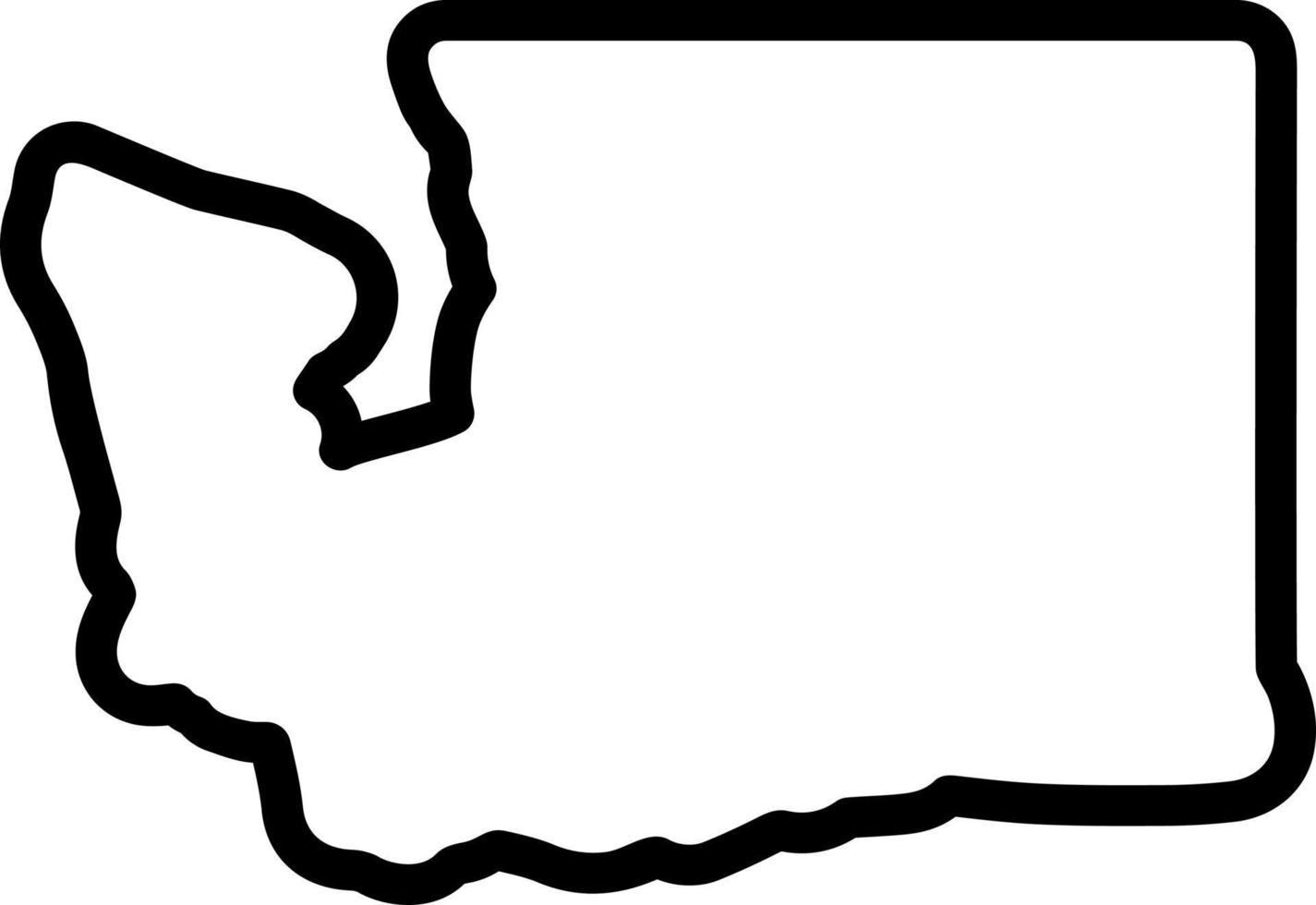 line icon for washington vector