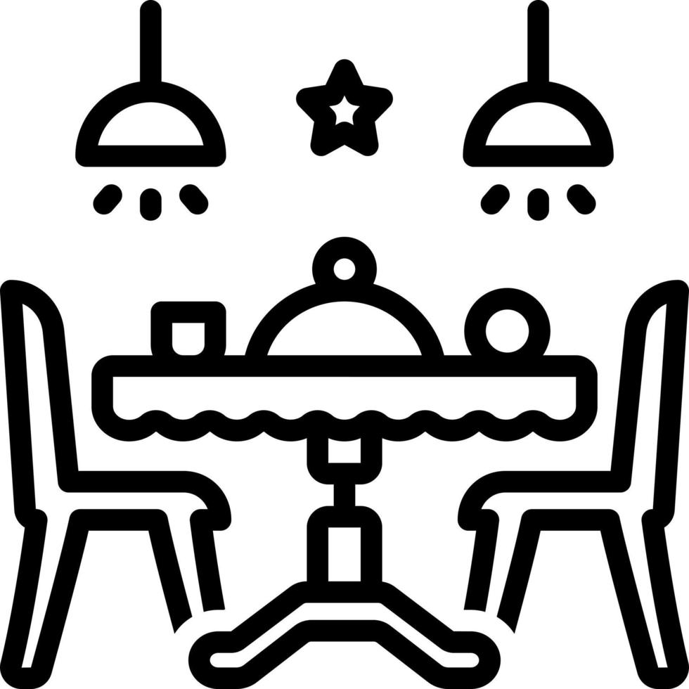 line icon for dining vector