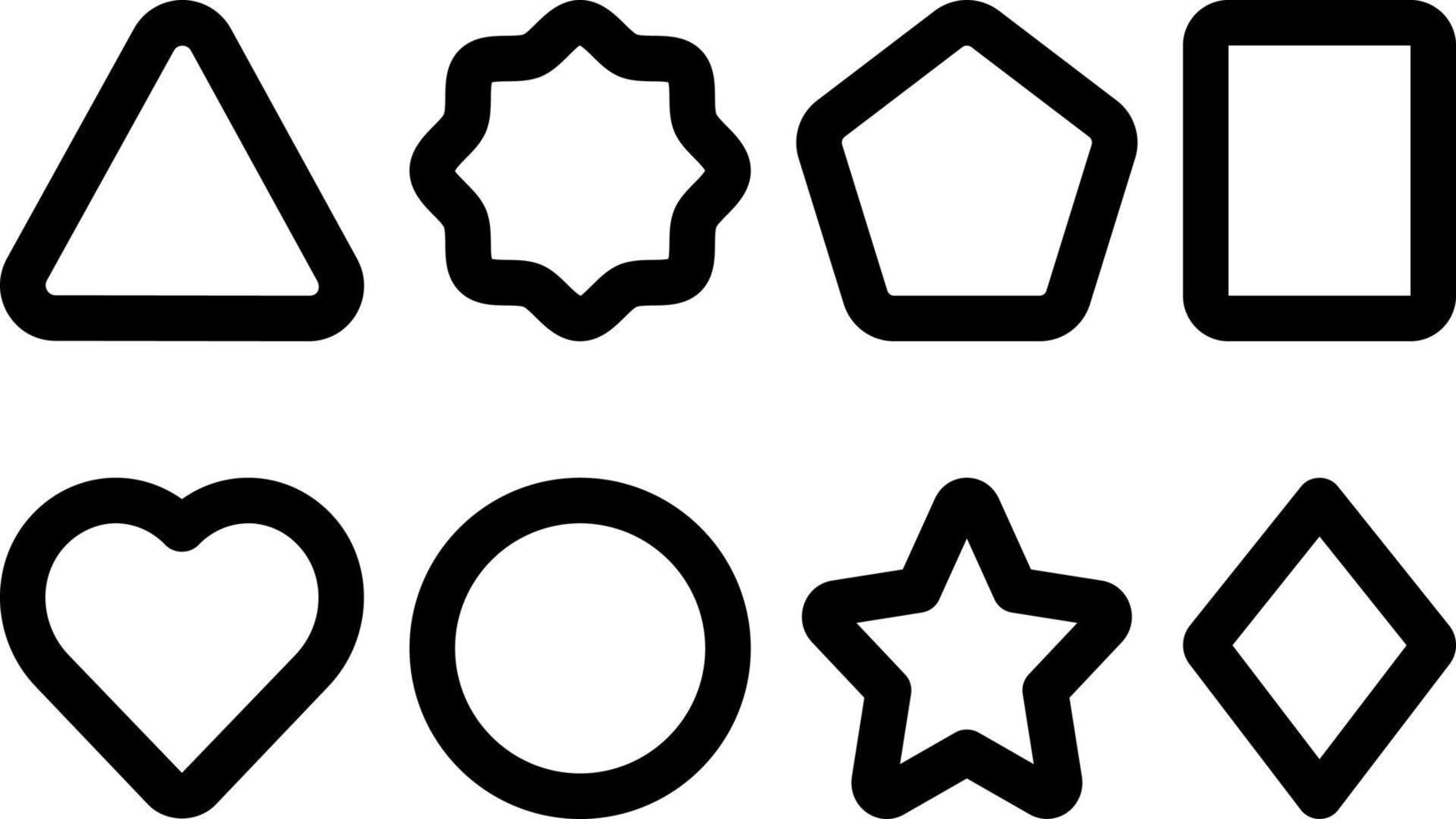 line icon for shapes vector