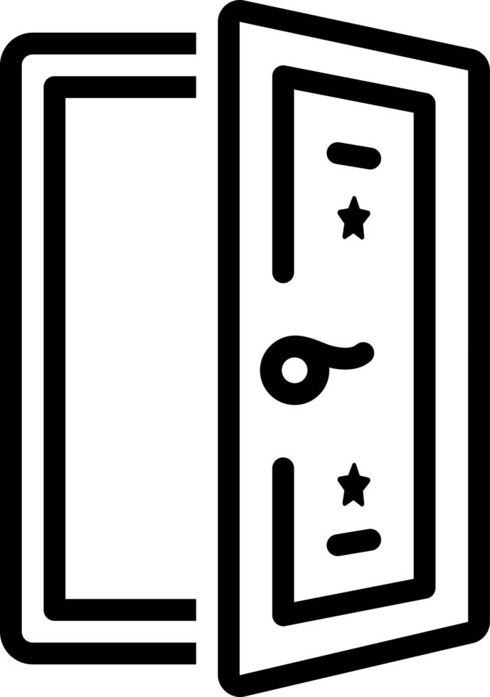 line icon for door vector