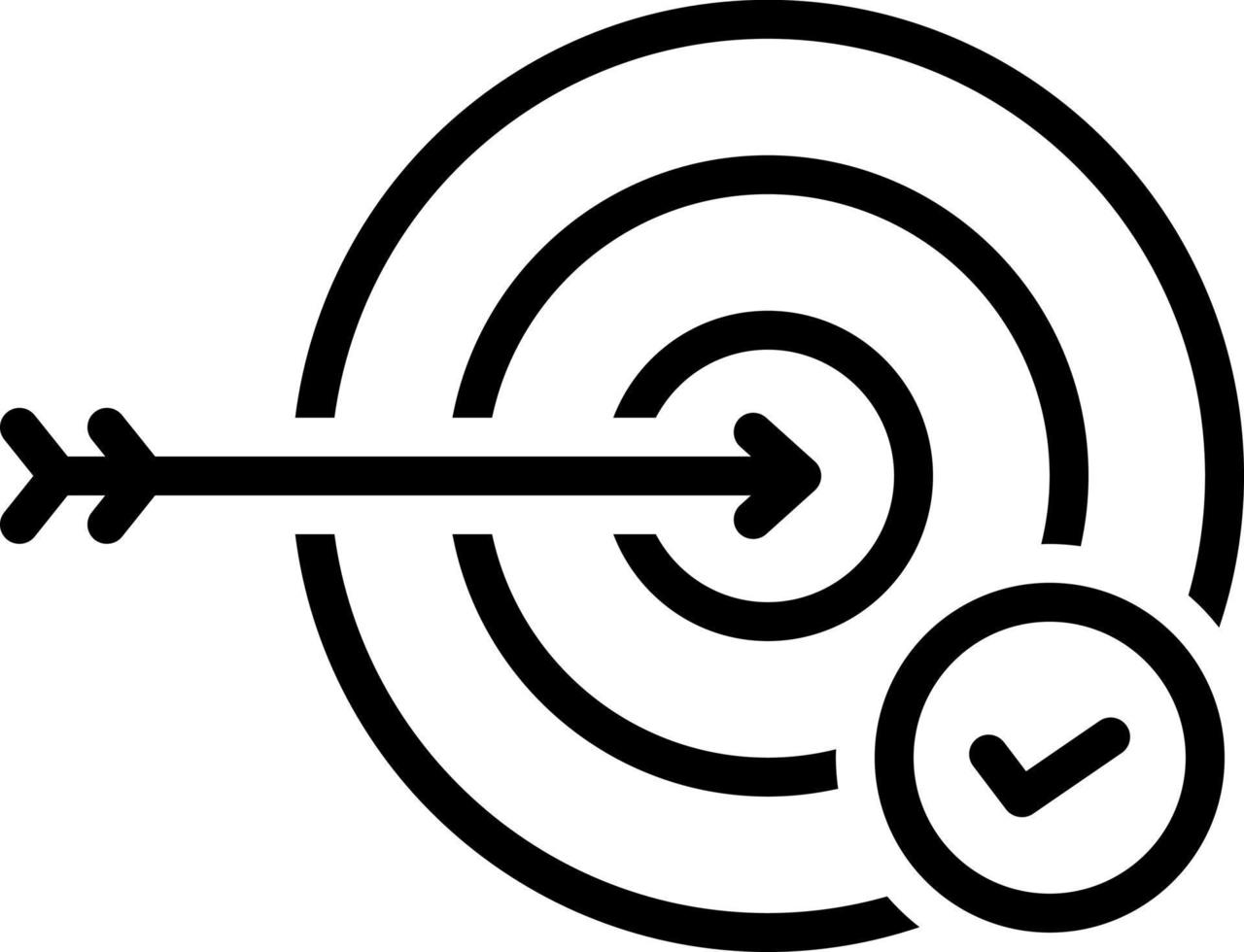 line icon for accomplished vector
