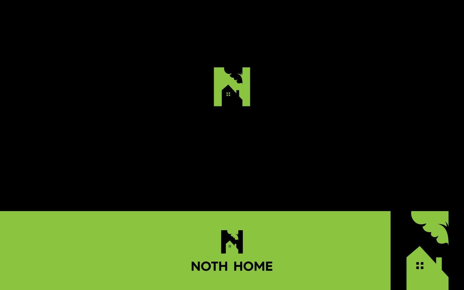 N Home and apartement logo vector