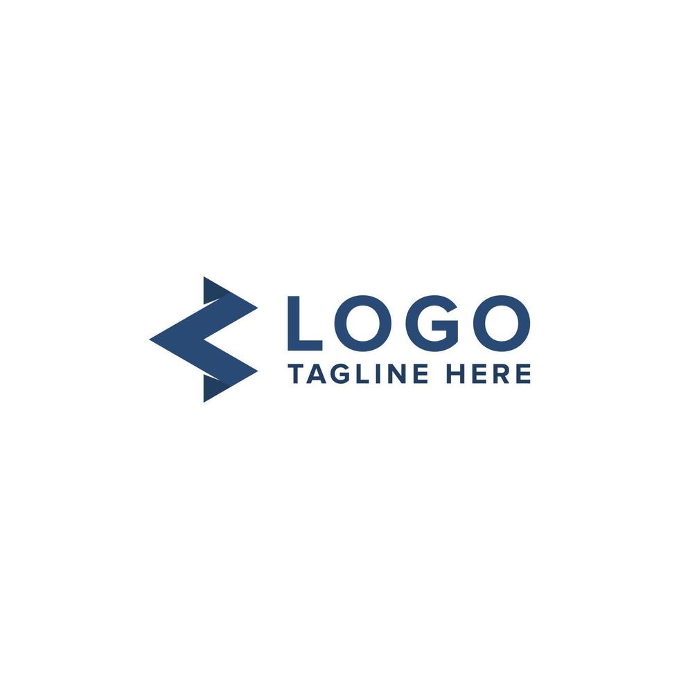 vertical logo B, M, E, or W brand company vector