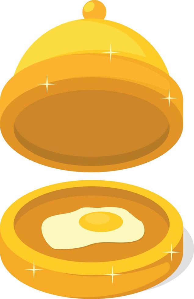 Illustration Of A Tableware Cover In Yellow Color vector