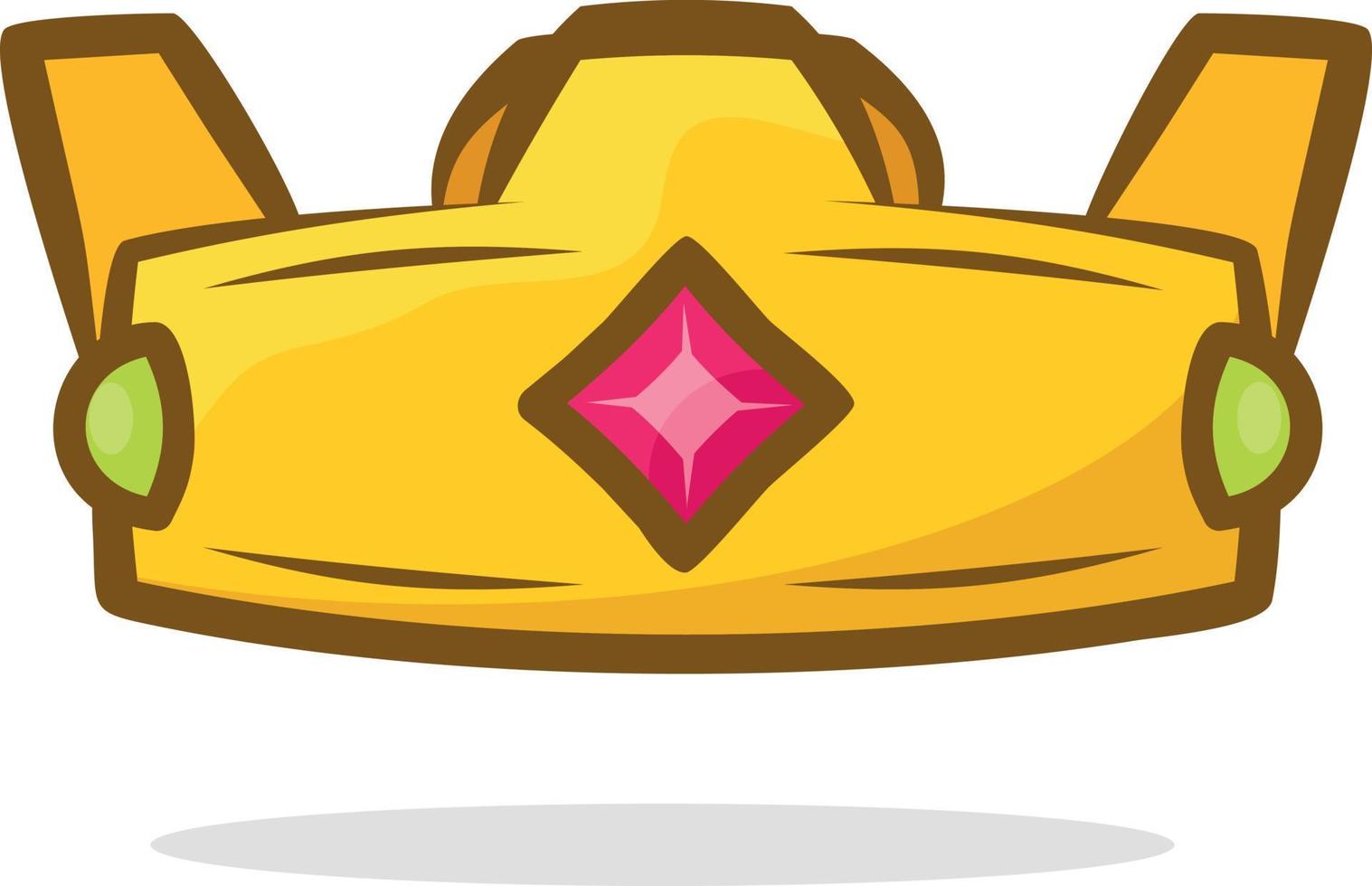 Illustration Of A Crown With Decorative Jewelry vector